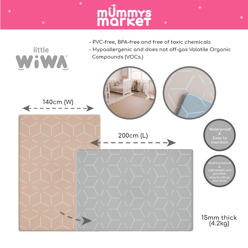 Little Wiwa Signatur Latte Generos Playmat (200cm x 140cm x 15mm)